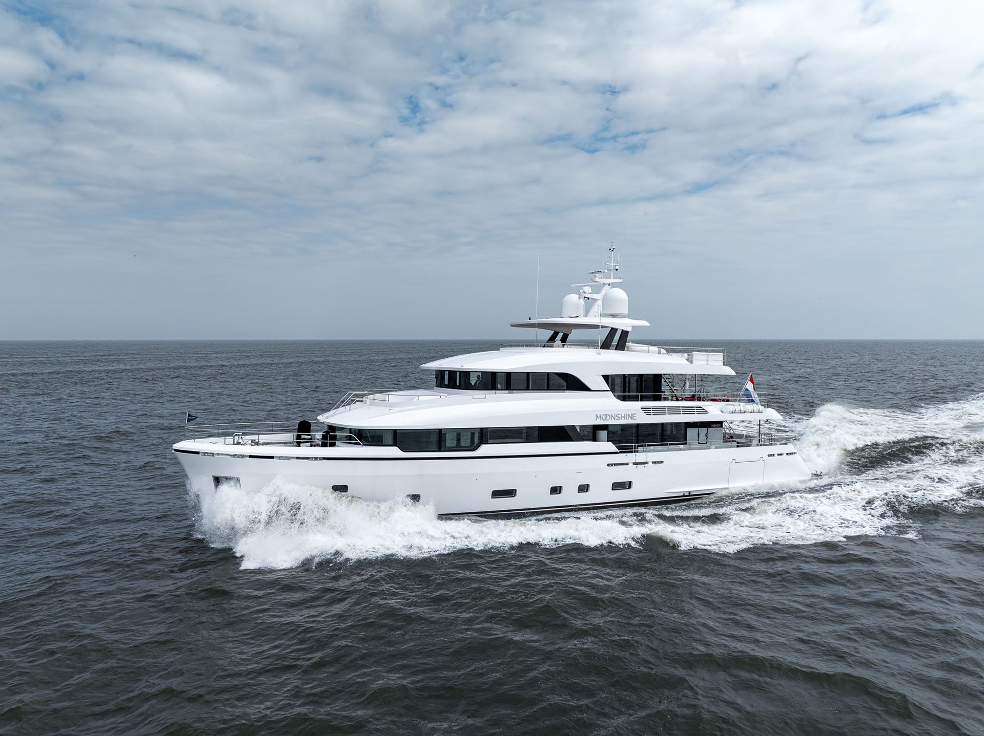 Moonen YN204 MOONSHINE undergoing sea trials in the Netherlands.
