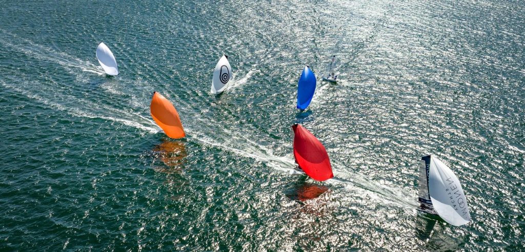 The Moonen Yachts racing team leading the way.
